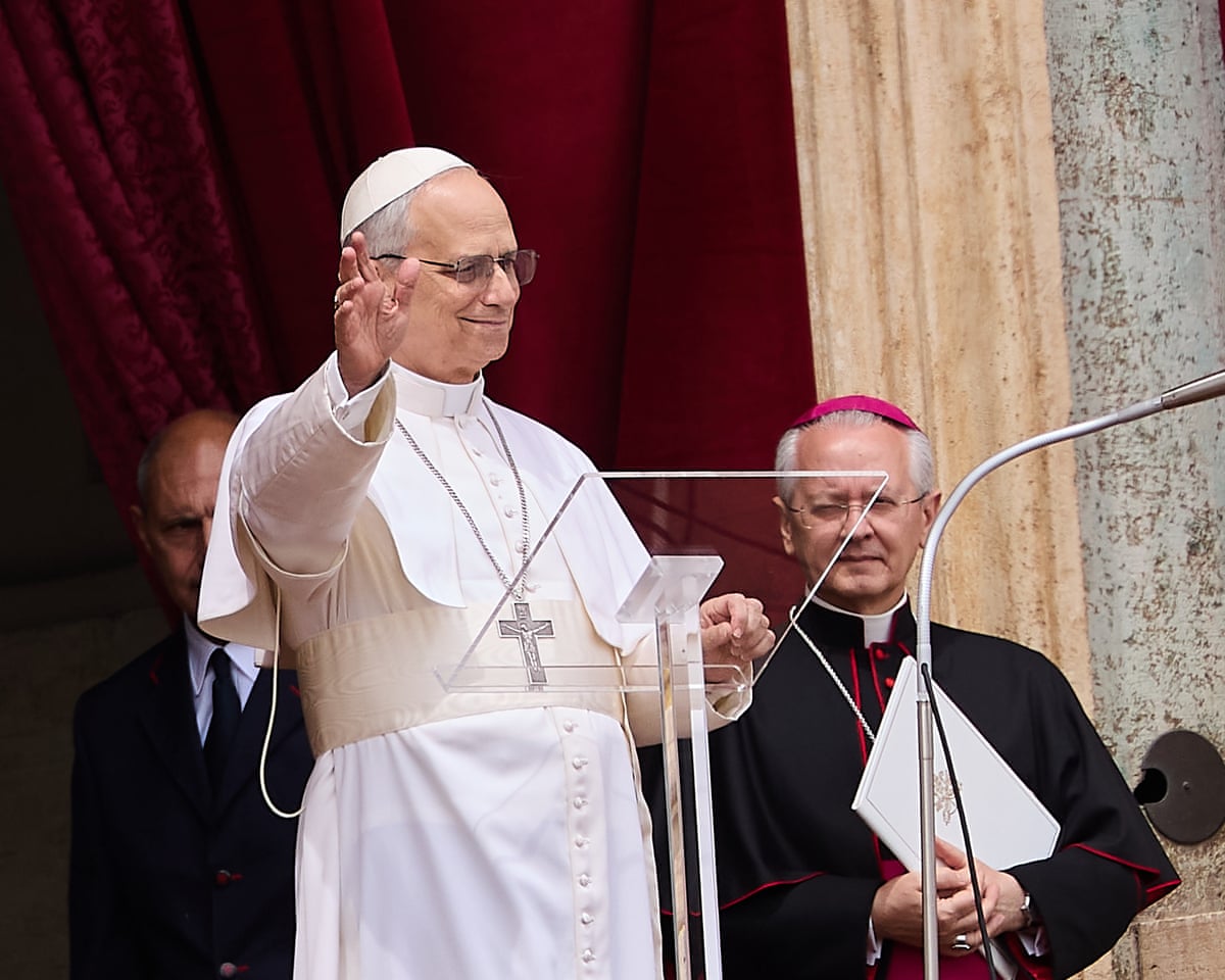 Never again war': Pope Leo calls for peace in Ukraine in first Sunday address | Pope Leo XIV | The Guardian