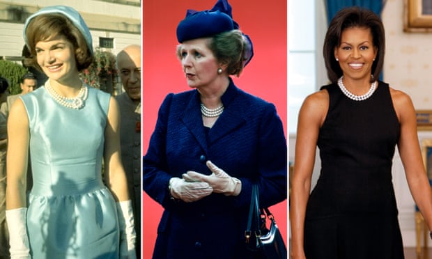 First ladies: Jackie Kennedy, Margaret Thatcher, and Michelle Obama in pearls