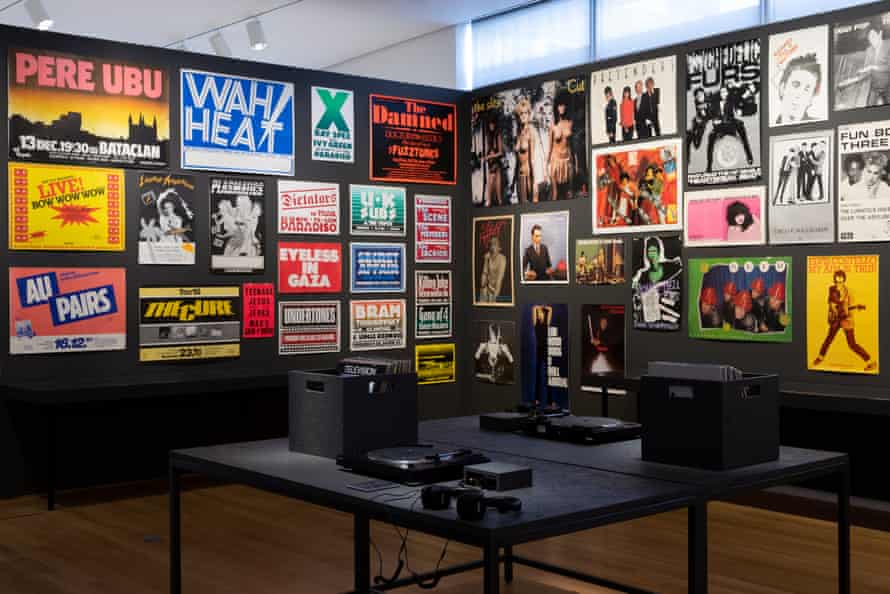 Installation view of Too Fast to Live, Too Young to Die: Punk Graphics, 1976-1986 at the Museum of Arts and Design, New York