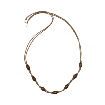 Gem-effect bead cord necklace Massimo Dutti