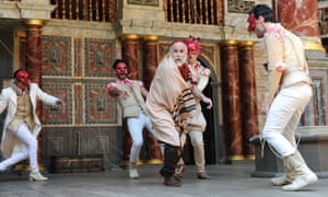 Habima’s performance of The Merchant Of Venice at Shakespeare’s Globe, London.