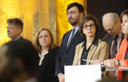 Rachida Dati attending a New Year ceremony