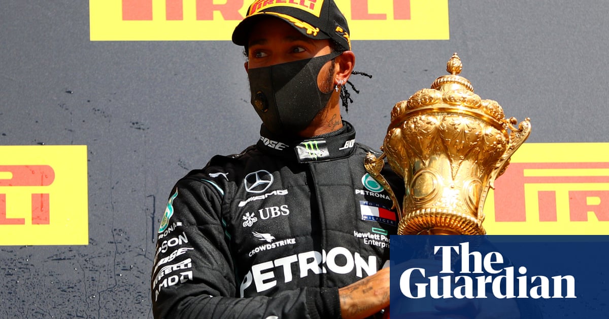 Lewis Hamilton basks in most dramatic race ending after winning with puncture