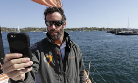 Amory Ross, sailor and onboard reporter for Team Alvimedica in the Volvo Ocean Race, uses the Periscope app on iPhone.