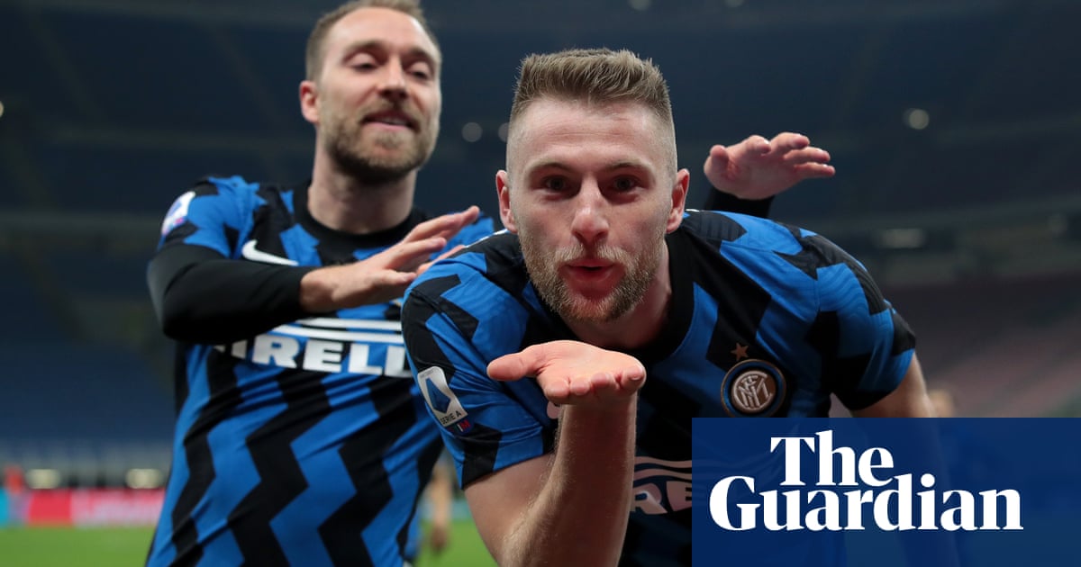 Milan Skriniar earns narrow win over Atalanta to keep Inter on title track