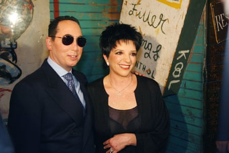 Minnelli with David Gest in 2002.