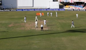 Gabriel bowls Anderson for a duck.