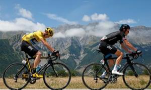 Geraint Thomas and Chris Froome