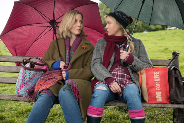 Sally Phillips och Renee Zellweger i Bridget Jones's Baby.