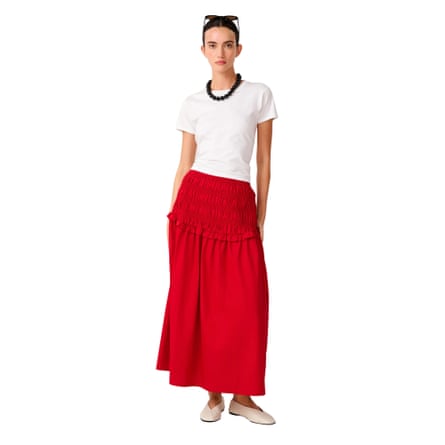 Omnes Haley Skirt in Barbados Cherry