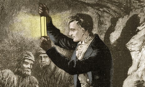 ‘Brian Cox of his day’ … Humphry Davy with his pioneering lamp.
