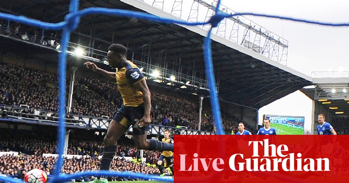 Everton 02 Arsenal Premier League – as it happened  Football  The