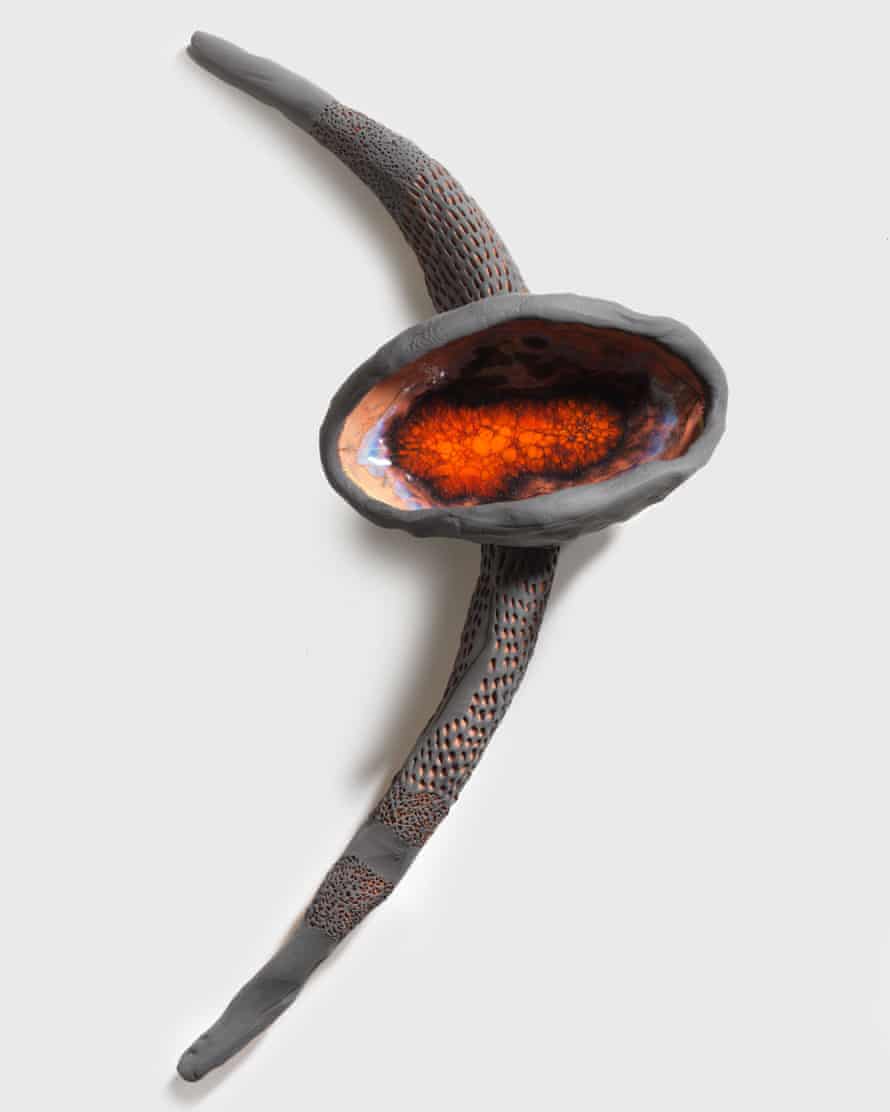 Détail de l'œuvre de Penny Evans gudhuwali BURN, 2022.