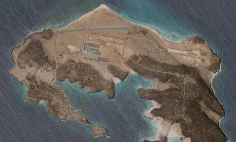 A satellite image from 11 April showing the airbase.