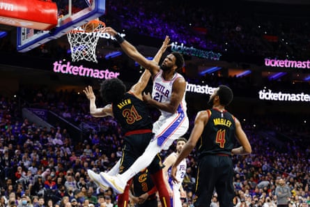 Joel Embiid averaged 33.1 points to win his second straight scoring title, averaged 10.2 rebounds and tied a career high with 4.2 assists per game.