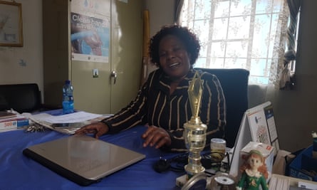 Betty Nyaghoa in her office at Gatoto school.