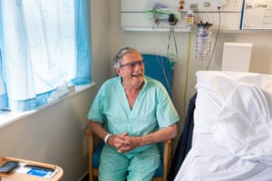 John Latham, a patient who is recovering from Covid-19.