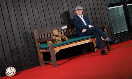 Michael Caulfield, Brentford sports psychologist, with Paisley.