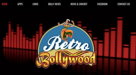 Retro Bollywood radio station logo