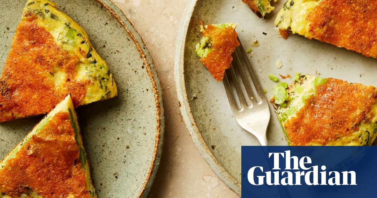 Jose Pizarro's recipe for broad bean and mint tortilla with a manchego crust