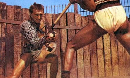 Kirk Douglas and Woody Strode in Spartacus.