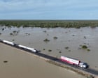 Truck convoy brings cattle feed relief to north-west Queensland after months of flooding – video