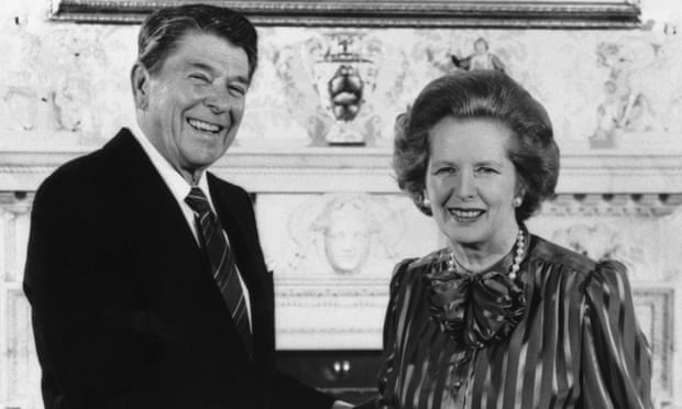 Margaret Thatcher and Ronald Reagan