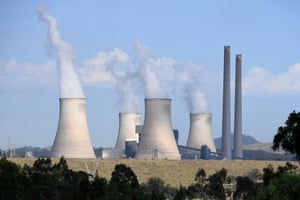 View of the Bayswater power station, near Muswellbrook in the Hunter region of NSW
