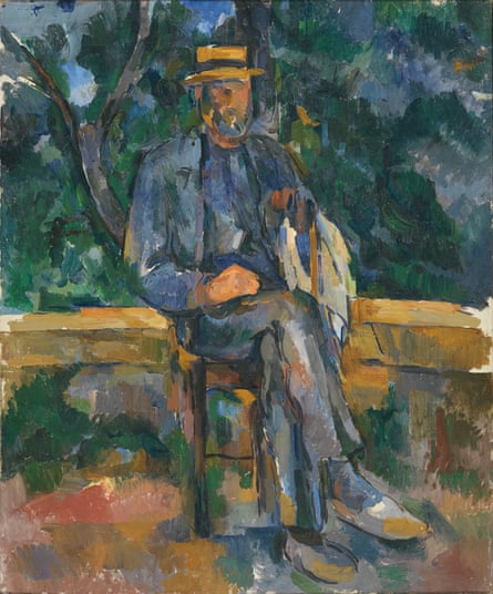 A seated man by Paul Cézanne, 1905-06