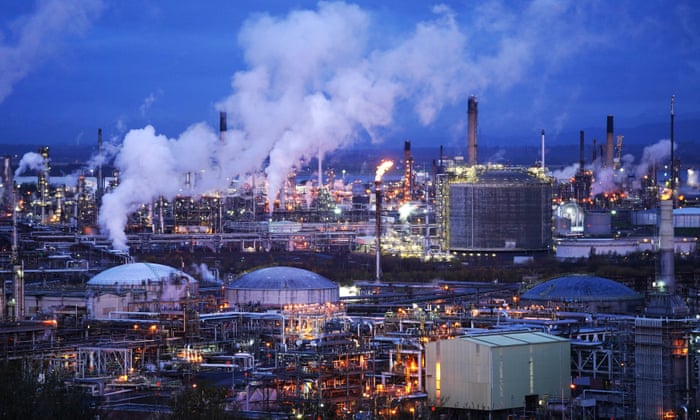 Grangemouth petrochemical plant in Grangemouth. The complex located on the Firth of Forth is run by Ineos and is Scotland’s only crude oil refinery.