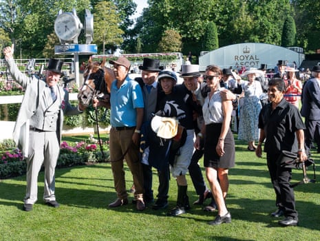 All smiles after Bacio’s win in the closing race on Thursday after the controversial stewards’ inquiry.