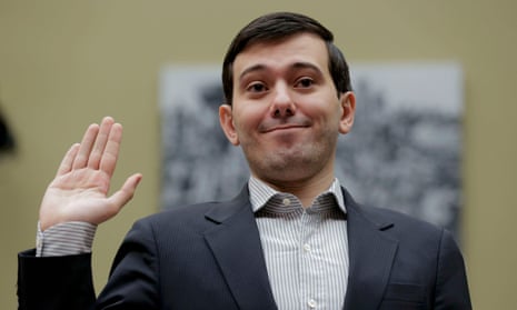 Shkreli, show swearing in to testify at a House Oversight and Government Reform hearing on prescription drug oversight in February of 2016, raised the price of his company’s lifesaving medicine by 5,000 %.