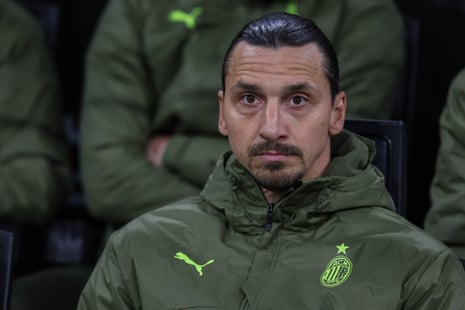 ZLatan Ibrahimovic, 41, has yet to play for Milan this season but did feature on the bench against Torino on Friday night after recovering from knee surgery. He has not been named in their Champions League squad.