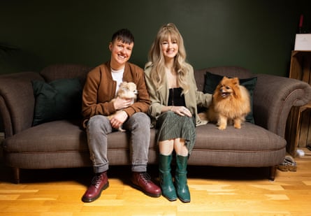 ‘When I turned around at the altar, I was blown away’ … Zoe Clifton, left, and Jenna Robinson who met on Married at First Sight.