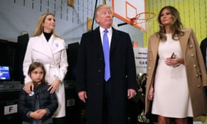 Ivanka with her daughter, Donald and Melania on election day.