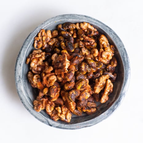Tom Hunt’s spiced nuts will do for those stale nuts in your store-cupboard.
