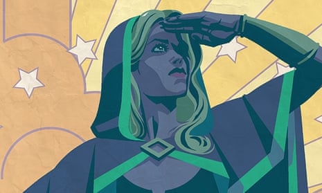 detail from the cover of Alters, showing transgender superhero Chalice.