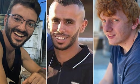 Israeli hostages mistakenly killed by IDF in Gaza were holding makeshift white flag, official says (theguardian.com)