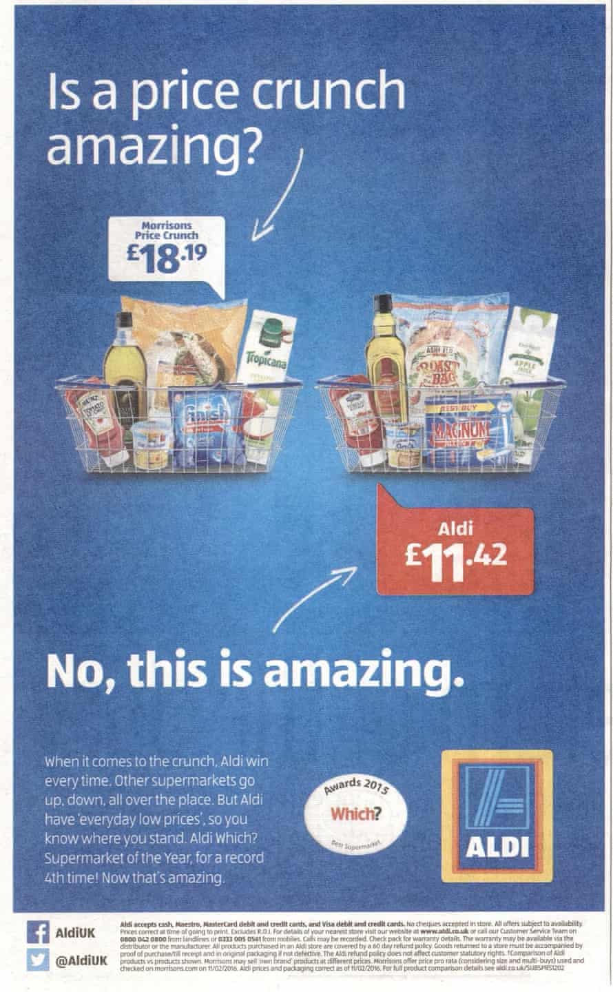 Aldi Ads Claiming Big Savings Banned For Misleading Customers Advertising The Guardian