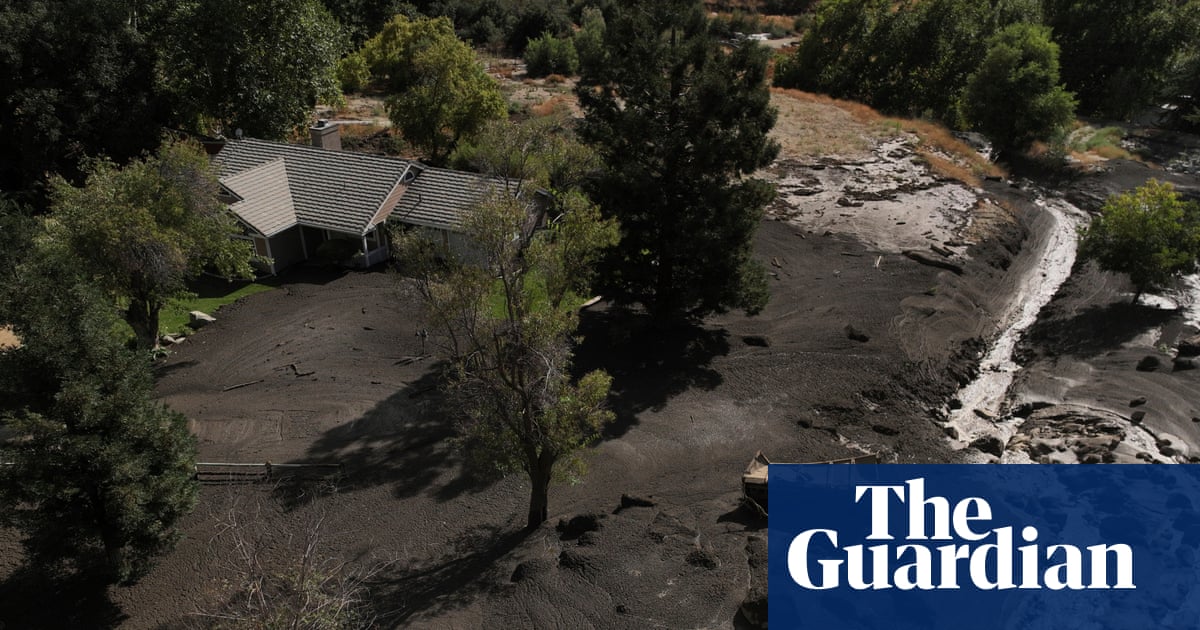 Two-year-old boy drowns after heavy rain unleashes mudslides in southern California | California Two-year-old boy drowns after heavy rain unleashes mudslides in southern California | California