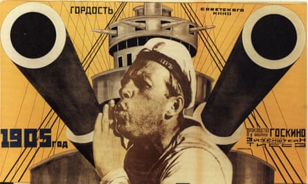 A poster for Eisenstein’s 1925 silent masterpiece, The Battleship Potemkin.