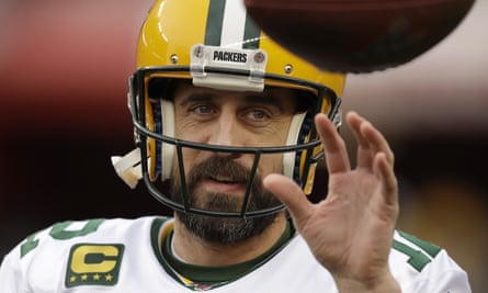 Aaron Rodgers Says Retiring A Packer May Not Be An Option At This Point Green Bay Packers The Guardian