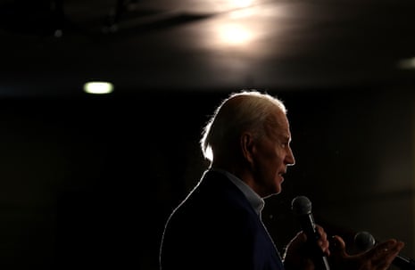 Joe Biden speaks during a campaign event on 10 February 2020 in Gilford, New Hampshire.