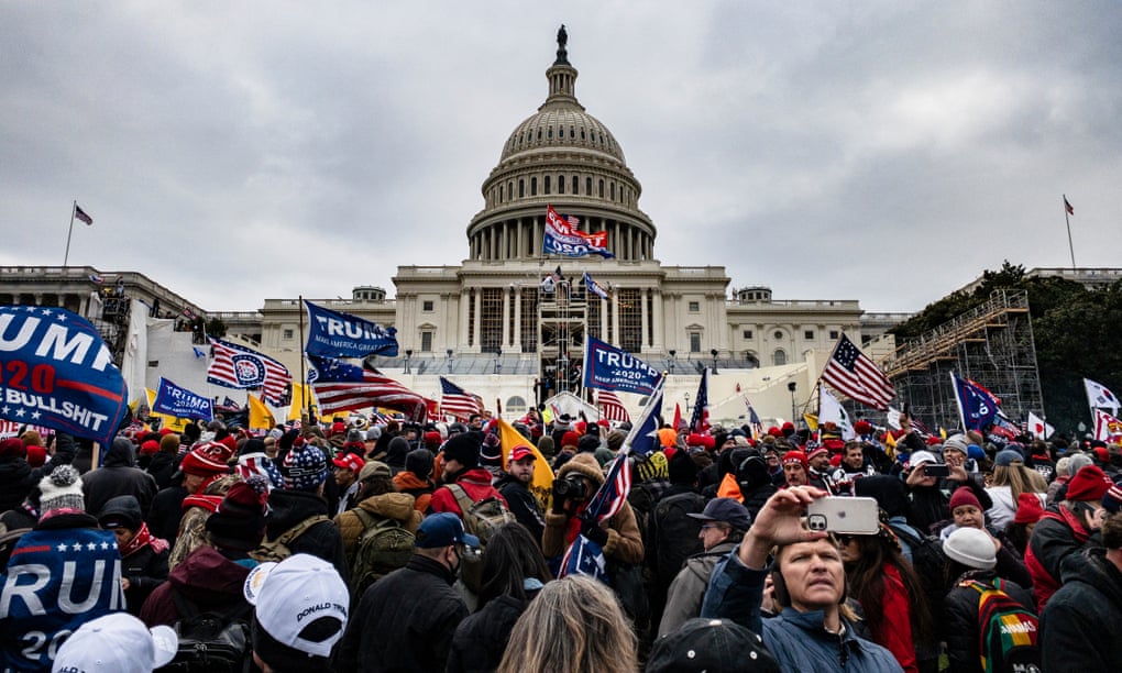 Pro-Trump mob storm the US Capitol following a Donald Trump rally on Wednesday in Washington DC.
