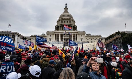 Trump Supporters Hold “Stop The Steal” Rally In DC Amid Ratification Of Presidential Election<br>WASHINGTON, DC - JANUARY 06: Pro-Trump supporters storm the U.S. Capitol following a rally with President Donald Trump on January 6, 2021 in Washington, DC. Trump supporters gathered in the nation’s capital today to protest the ratification of President-elect Joe Biden’s Electoral College victory over President Trump in the 2020 election. (Photo by Samuel Corum/Getty Images)