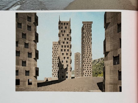 Beside the seaside … Olgiati’s proposal for concrete towers on the beach in Lezha.