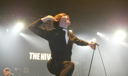 The Hives performing at the Brixton Academy, May 2002.