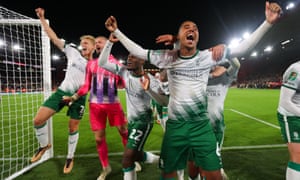 Sheffield United v Lincoln City - Carabao Cup Second Round<br>SHEFFIELD, ENGLAND - AUGUST 30: Lincoln City players celebrate following the penalty shootout after the Carabao Cup Second Round match between Sheffield United and Lincoln City at Bramall Lane on August 30, 2023 in Sheffield, England. (Photo by James Gill - Danehouse/Getty Images)