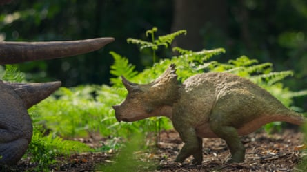 ‘An orphaned triceratops runs for her life’ … Walking With Dinosaurs on BBC One.