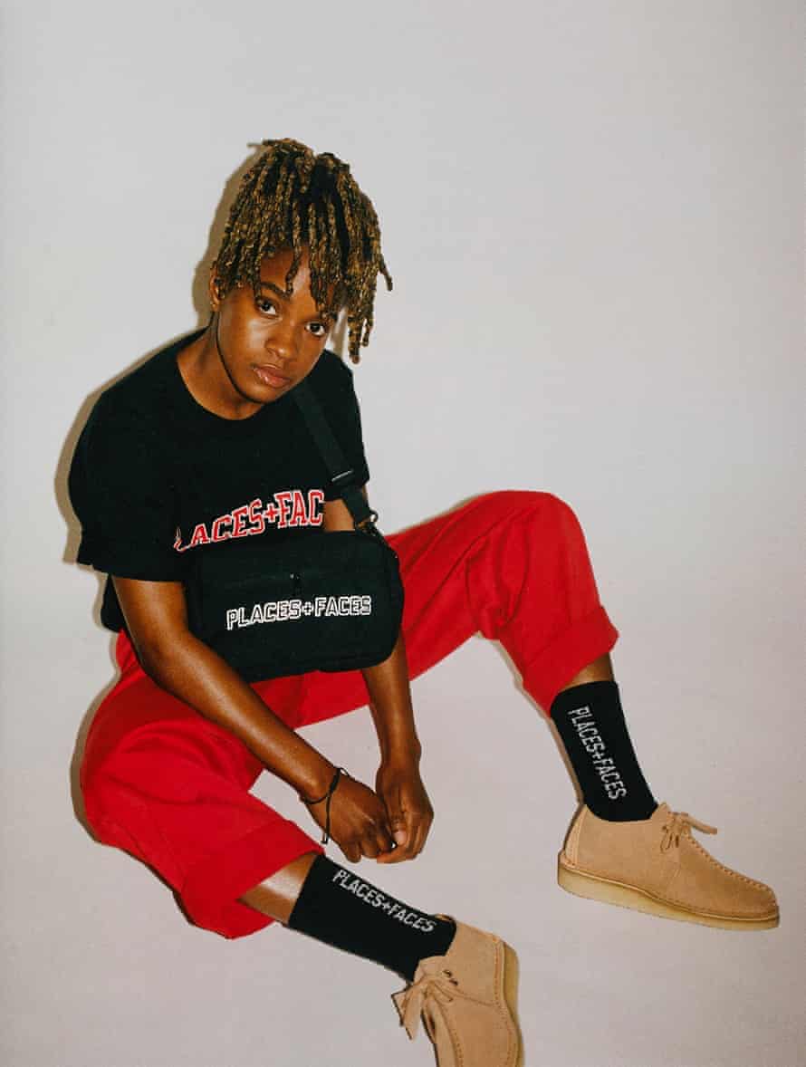 Koffee wearing Clarks desert boots, 2019.